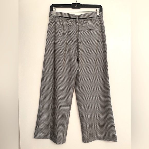 Zara Wide Leg Cropped High Waisted Trousers Business Casual size S - Picture 2 of 6